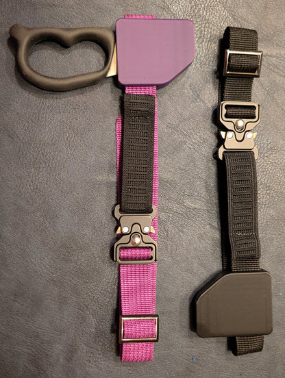 Rope Cutter Sheath without cutter in Black, Rope Cutter Sheath in Purple with cutter
